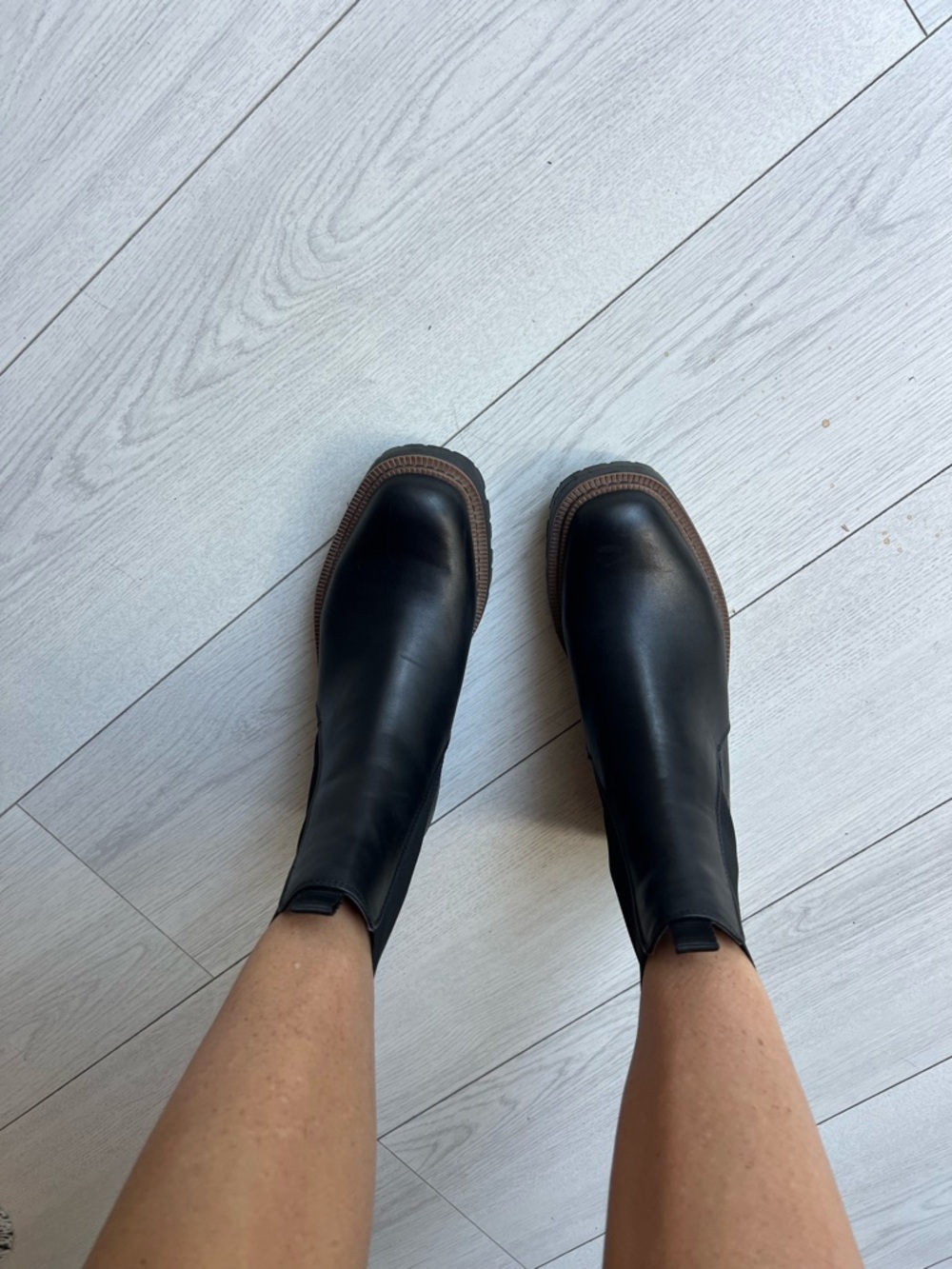 Sam Edelman Black Leather Chelsea ankle Boots 7.5 - Picture 10 of 12